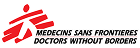 Doctors Without Borders Médecins Sans Frontières logo with red abstract figure and text
