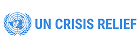 "UN Crisis Relief logo with United Nations emblem and blue text.